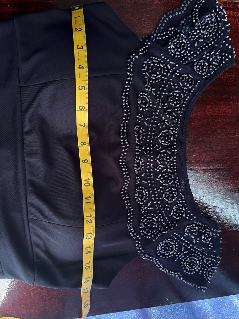 MSK Black Beaded Yoke Maxi Dress - Picture 4 of 4